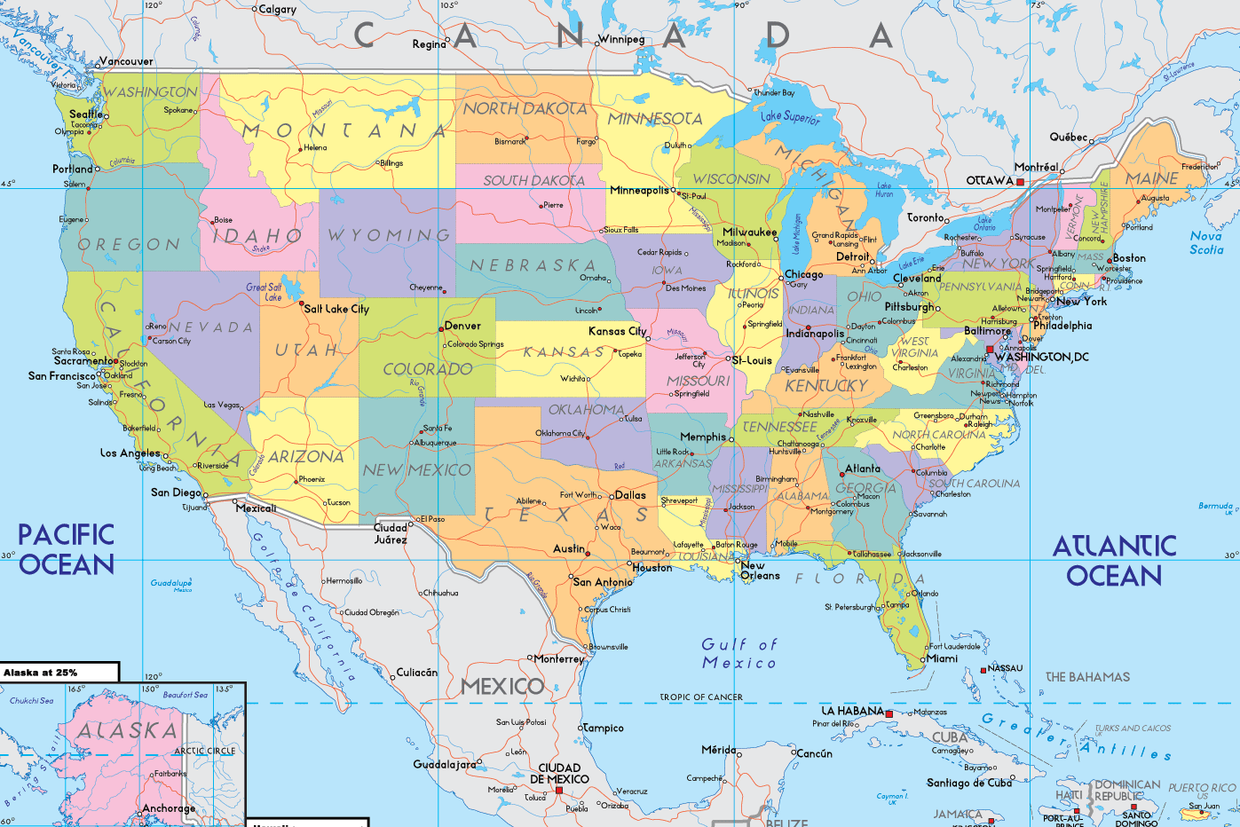 USA Karte 