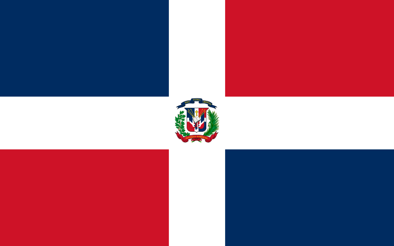 Dominikanische Republik Flagge