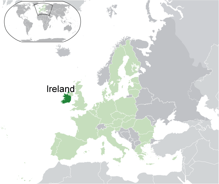 Wo ist Irland in der Welt