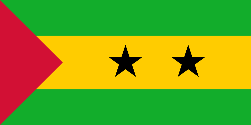 Sao Tome und Principe Flagge