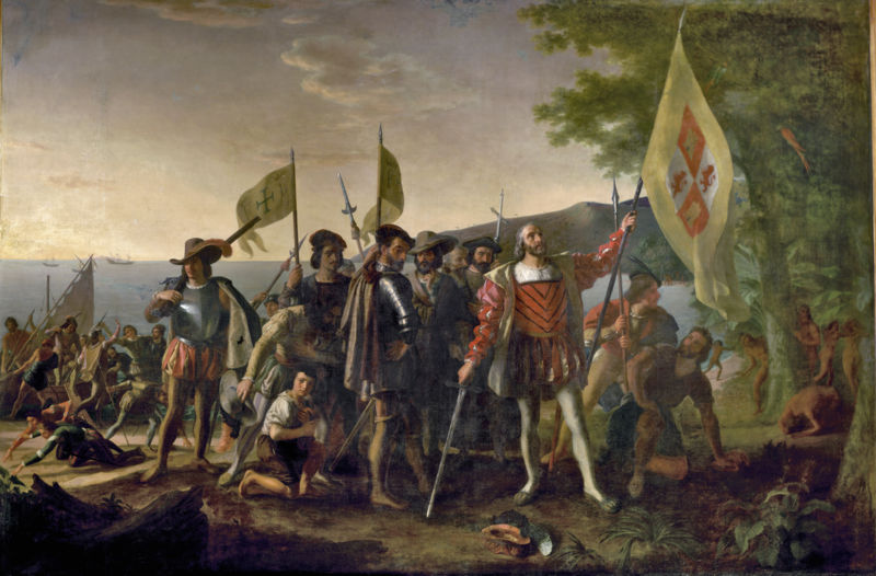 Landing von Columbus 1847 Spanien america