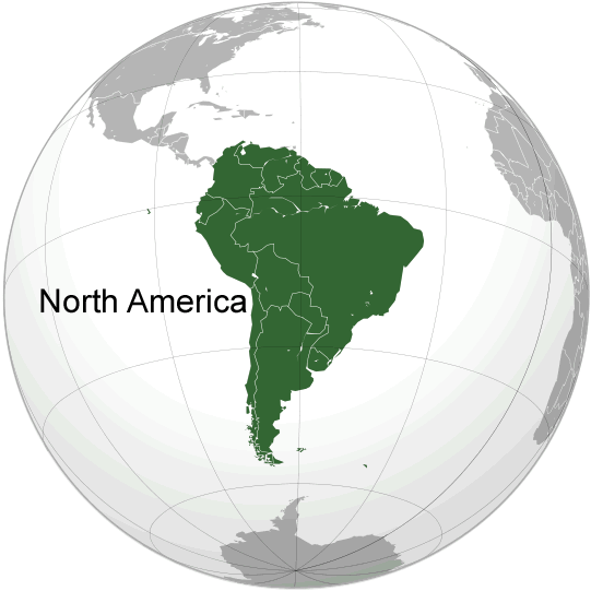 Wo ist Sudamerika in der Welt