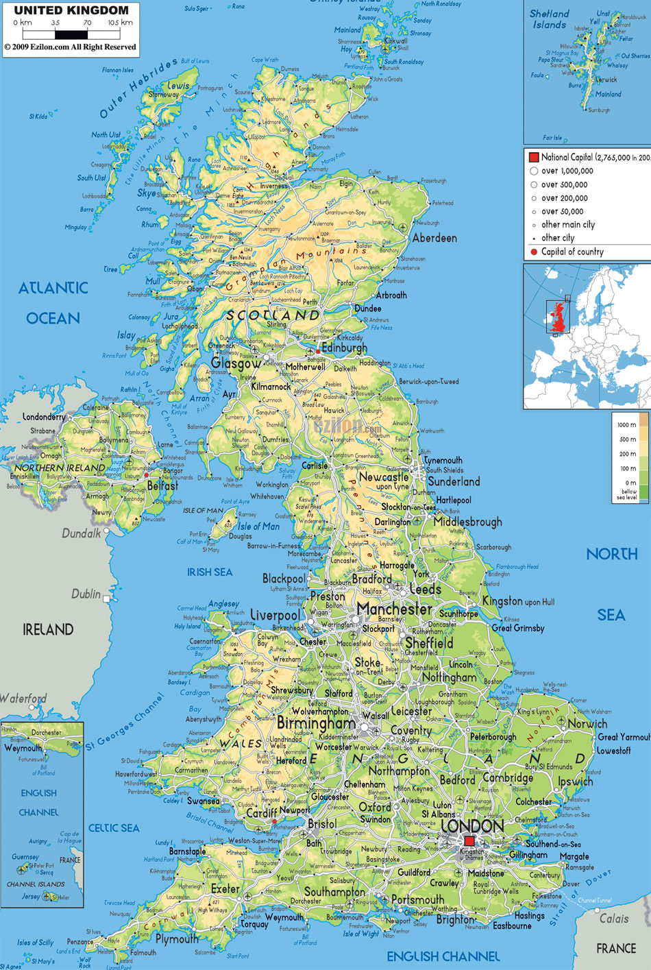 UK karte