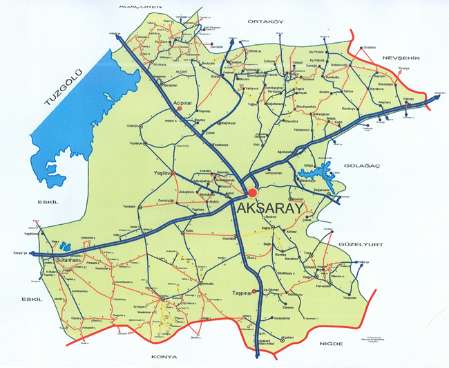 Akoren Karte, Aksaray