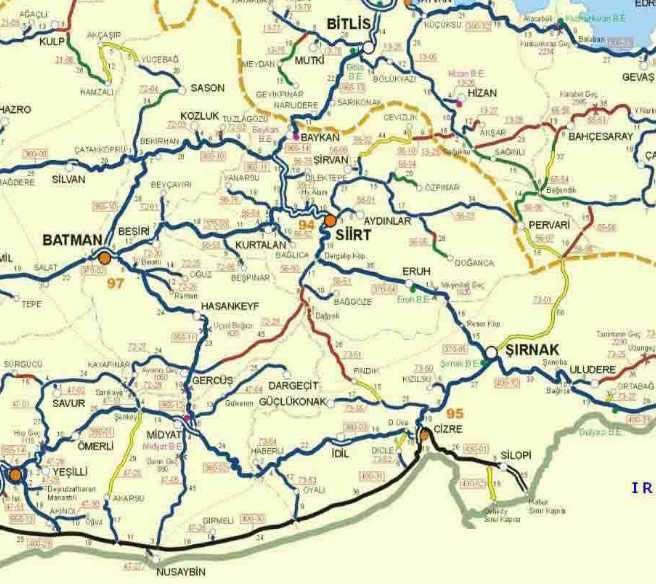 Pervari Karte, Siirt