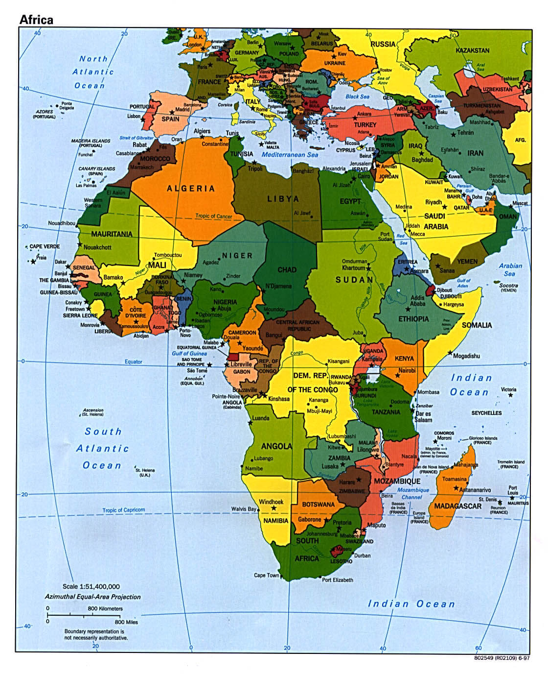 afrika karte