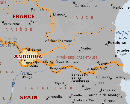 Andorra Karte 