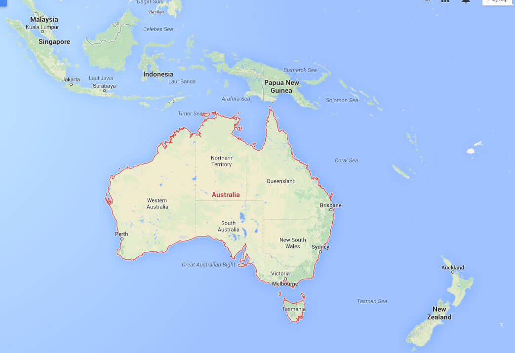 australien google karte