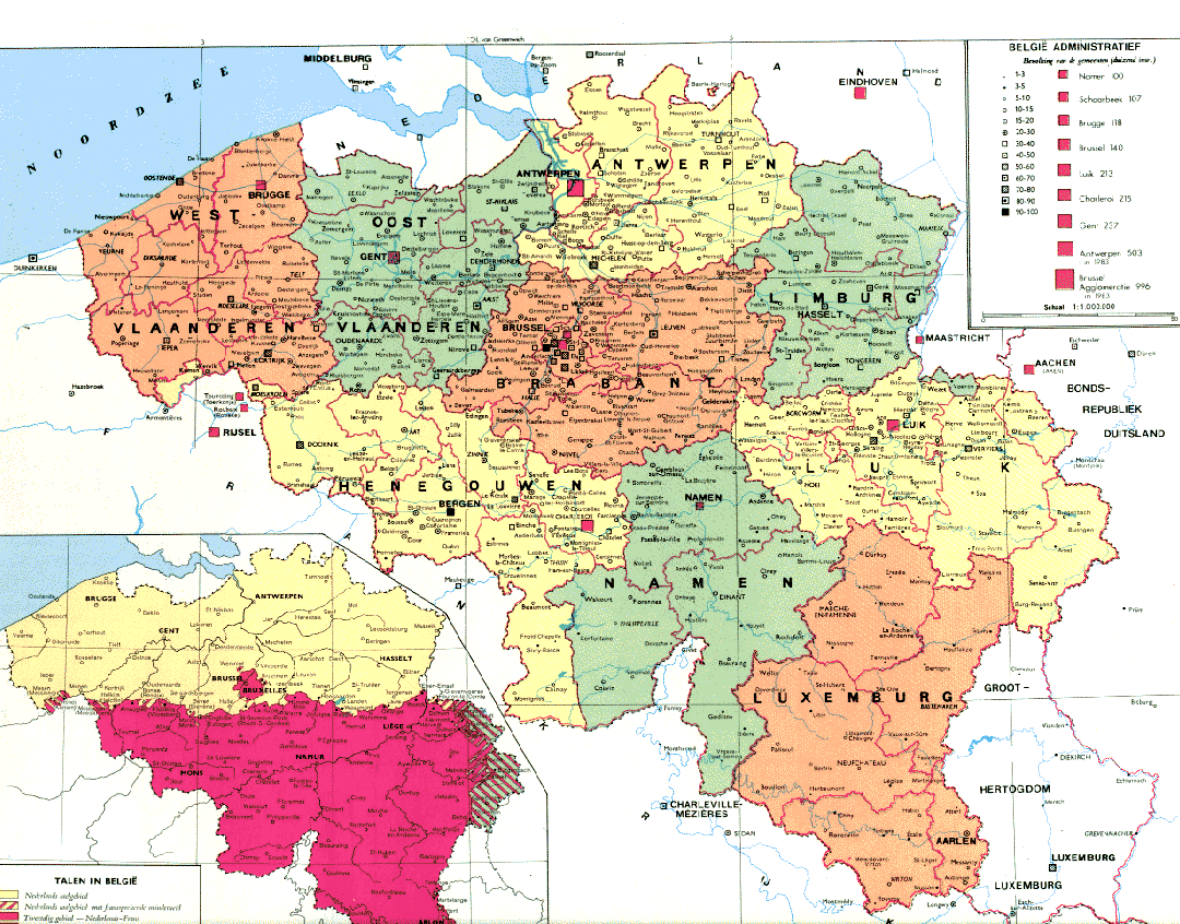 belgien regionen karte
