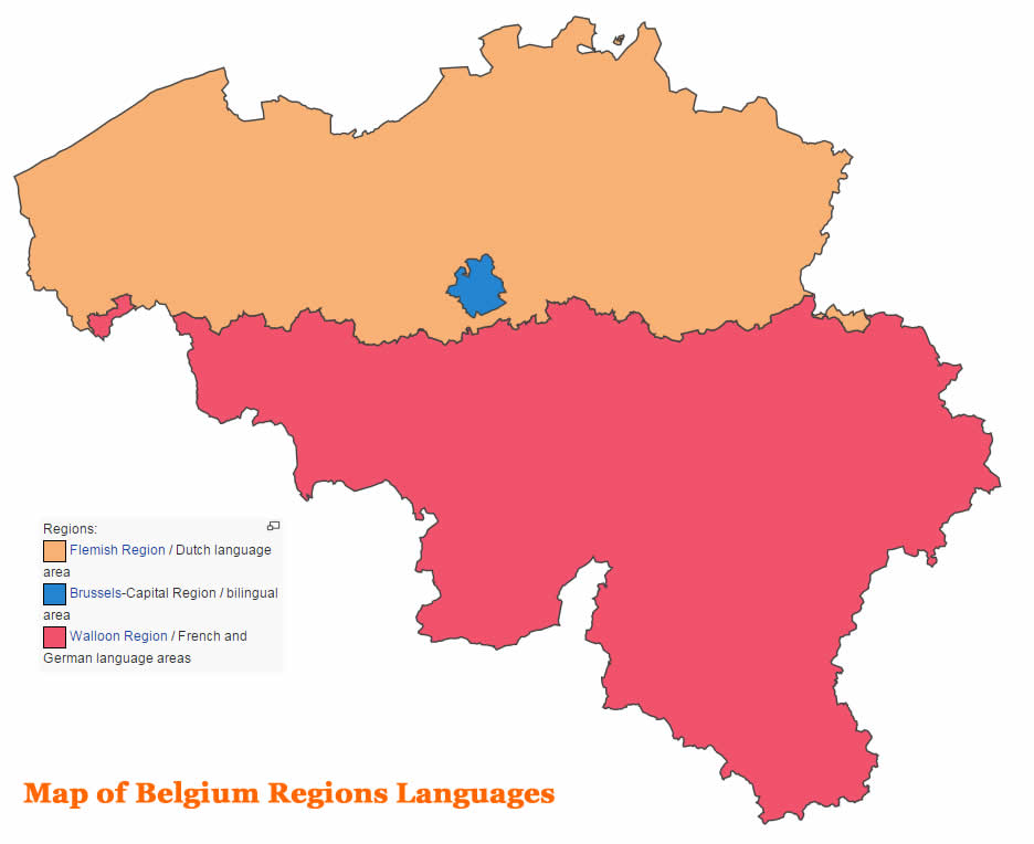 karte von belgien regionen sprache