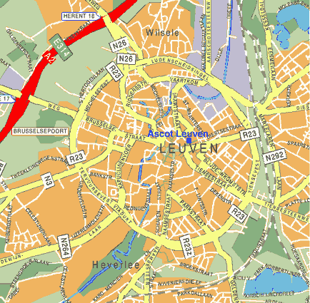 Leuven lage karte