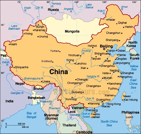 China politisch Map