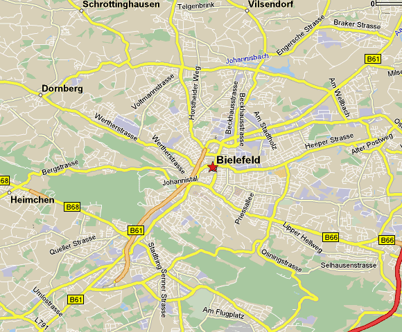 Bielefeld provinz karte