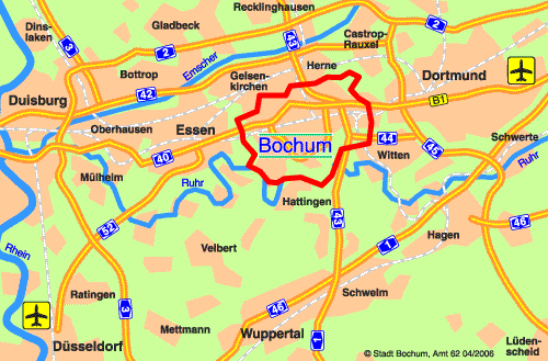 Bochum metropolitan karte