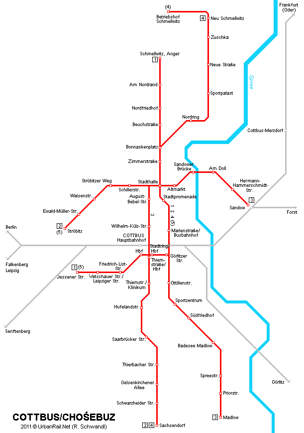 cottbus metro karte