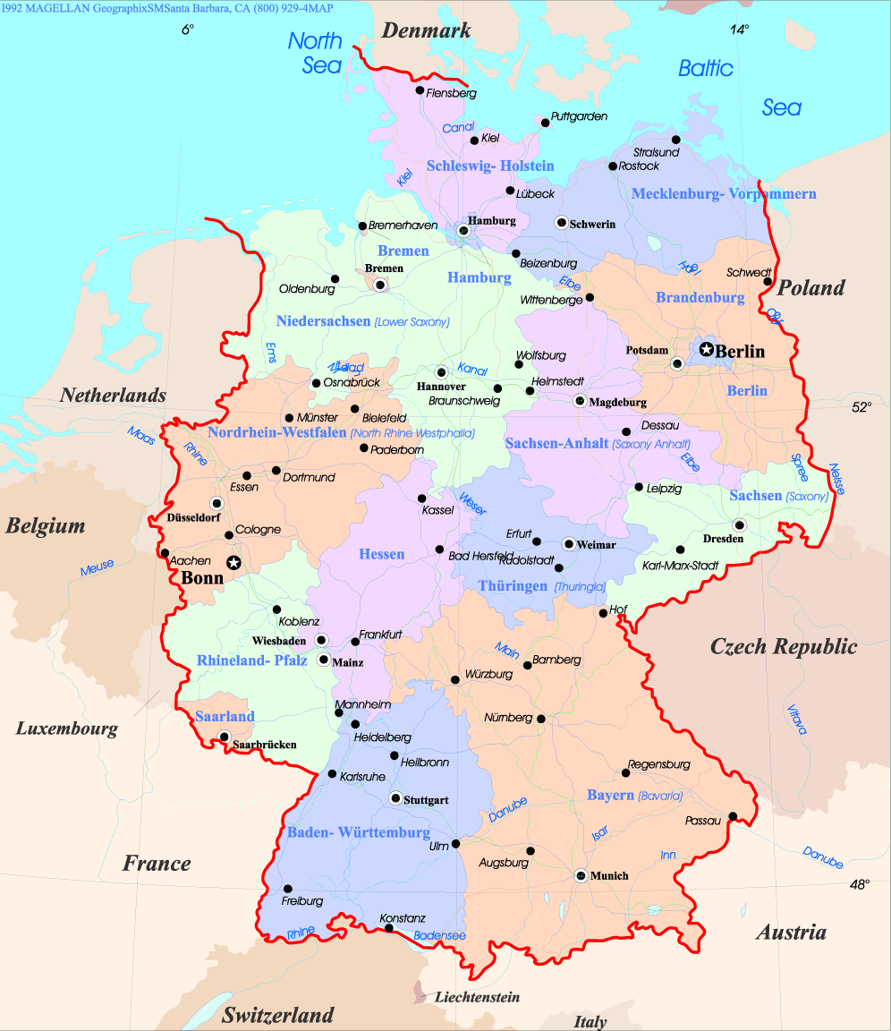 deutschland provinzen karte