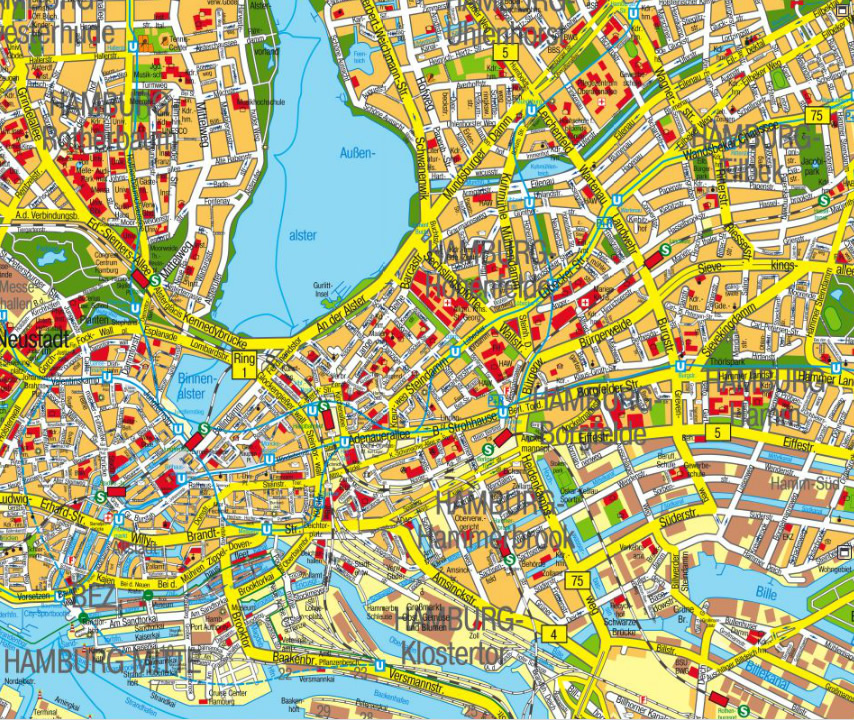 Hamburg karte