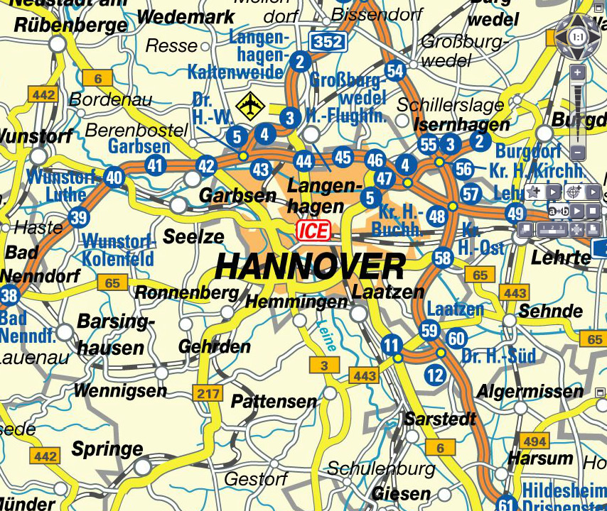Hannover karte