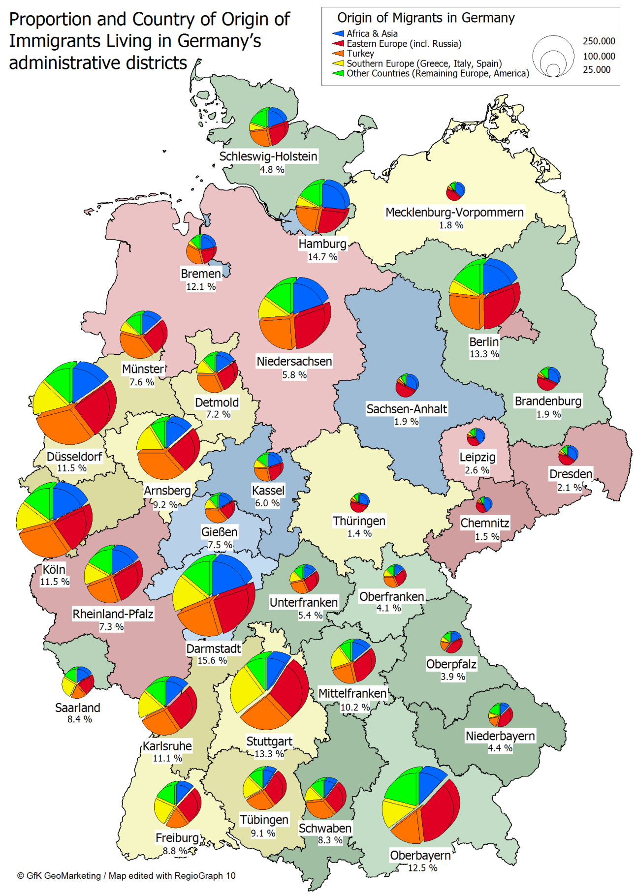 immigrants karte im deutschland