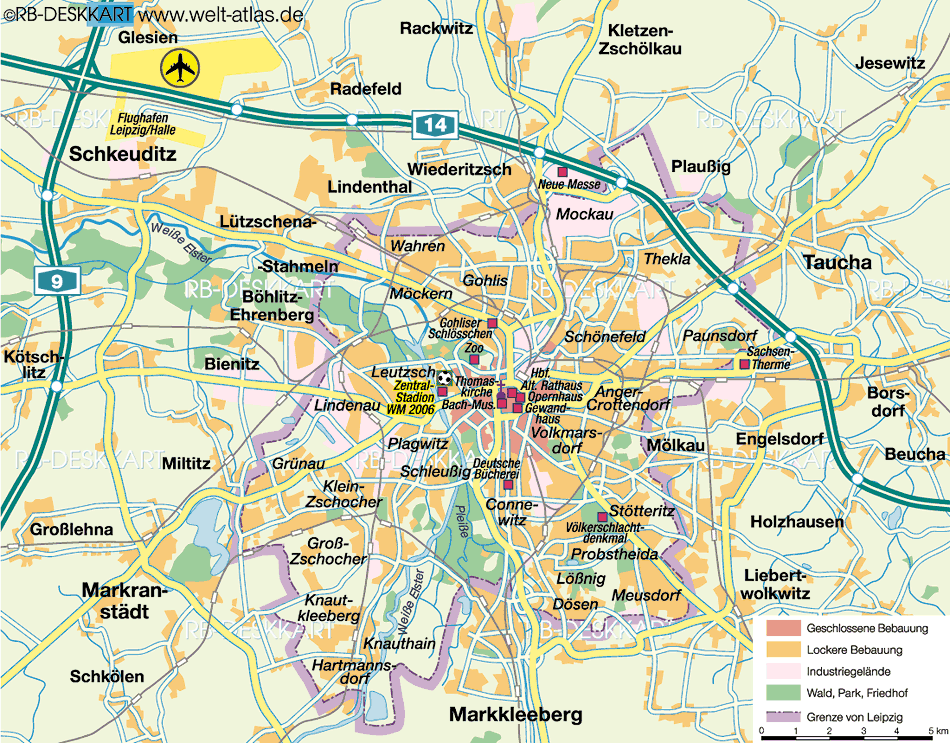 Leipzig provinz karte