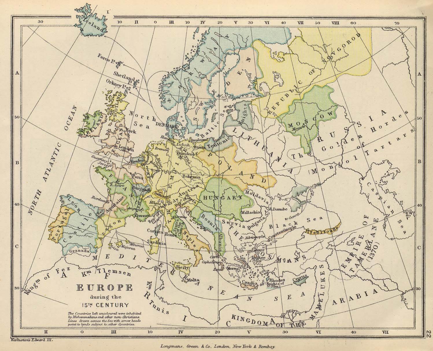 europa karte 15th jahrhuntert
