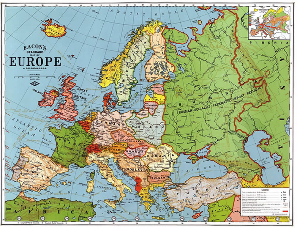 europa karte 1923