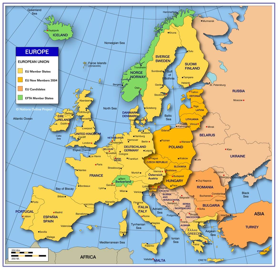 europa union karte