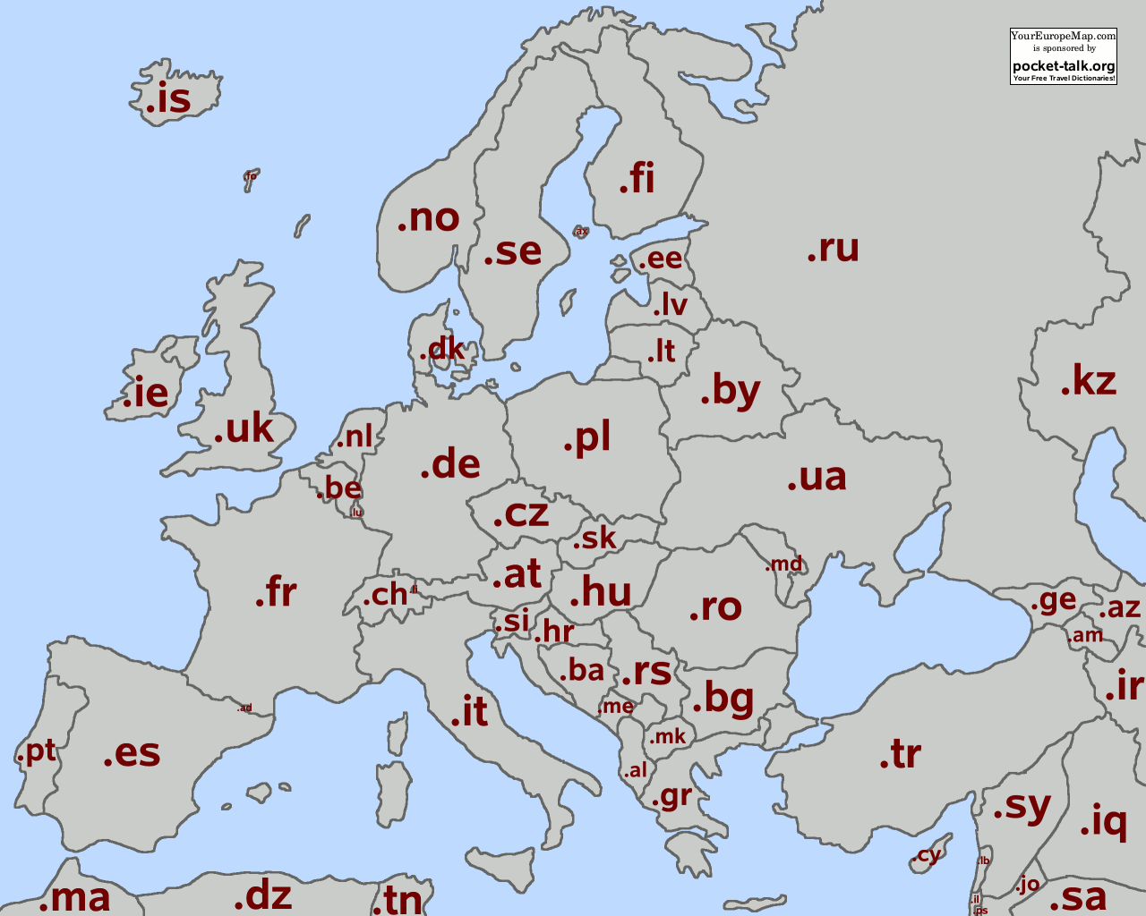 karte von tld europa