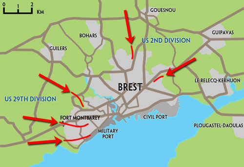 Brest karte
