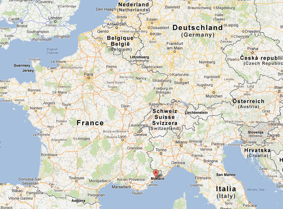 karte von Nice frankreich