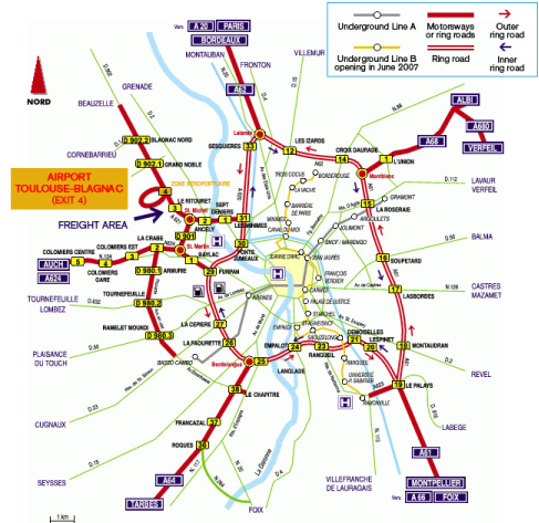 Toulouse transport karte