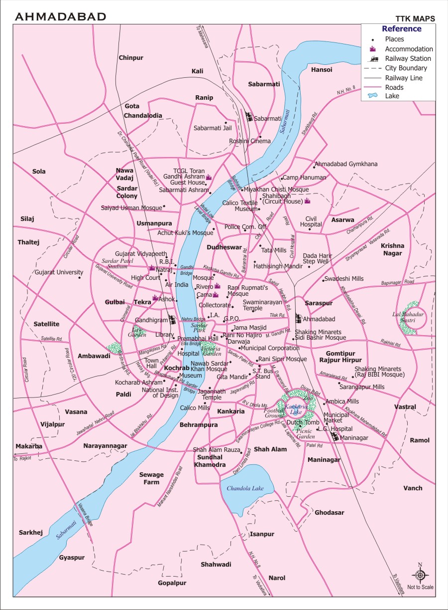 Ahmadabad center karte
