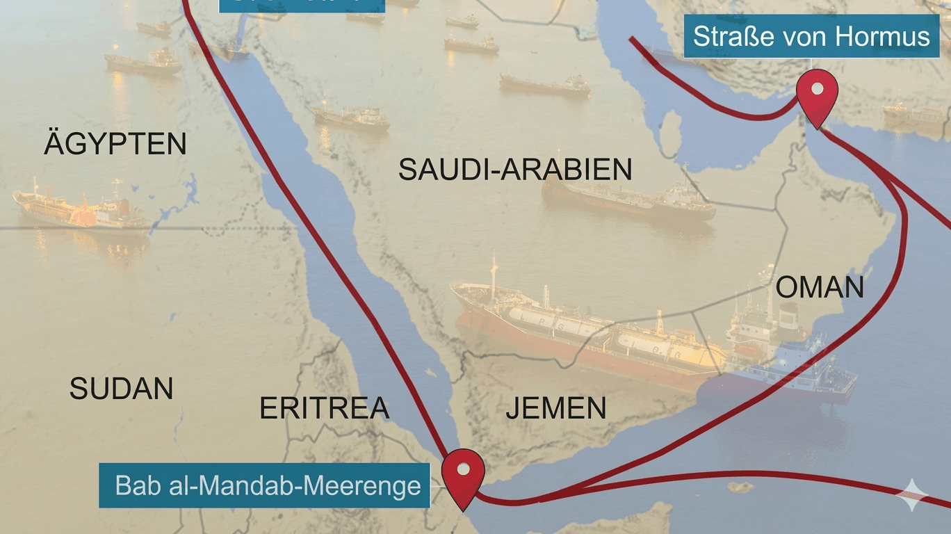 alternative routen zur strasse von hormus