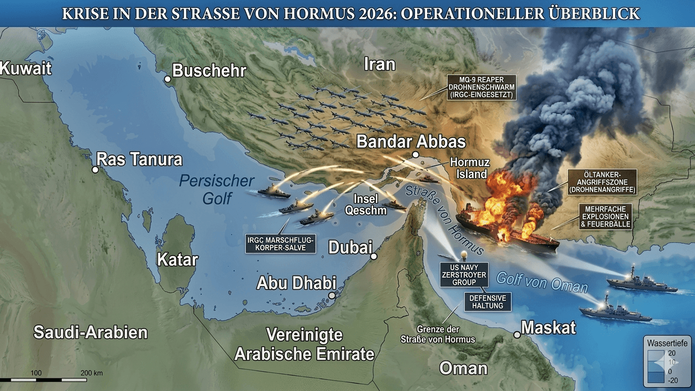 Globale Krisen in der Strasse von Hormus