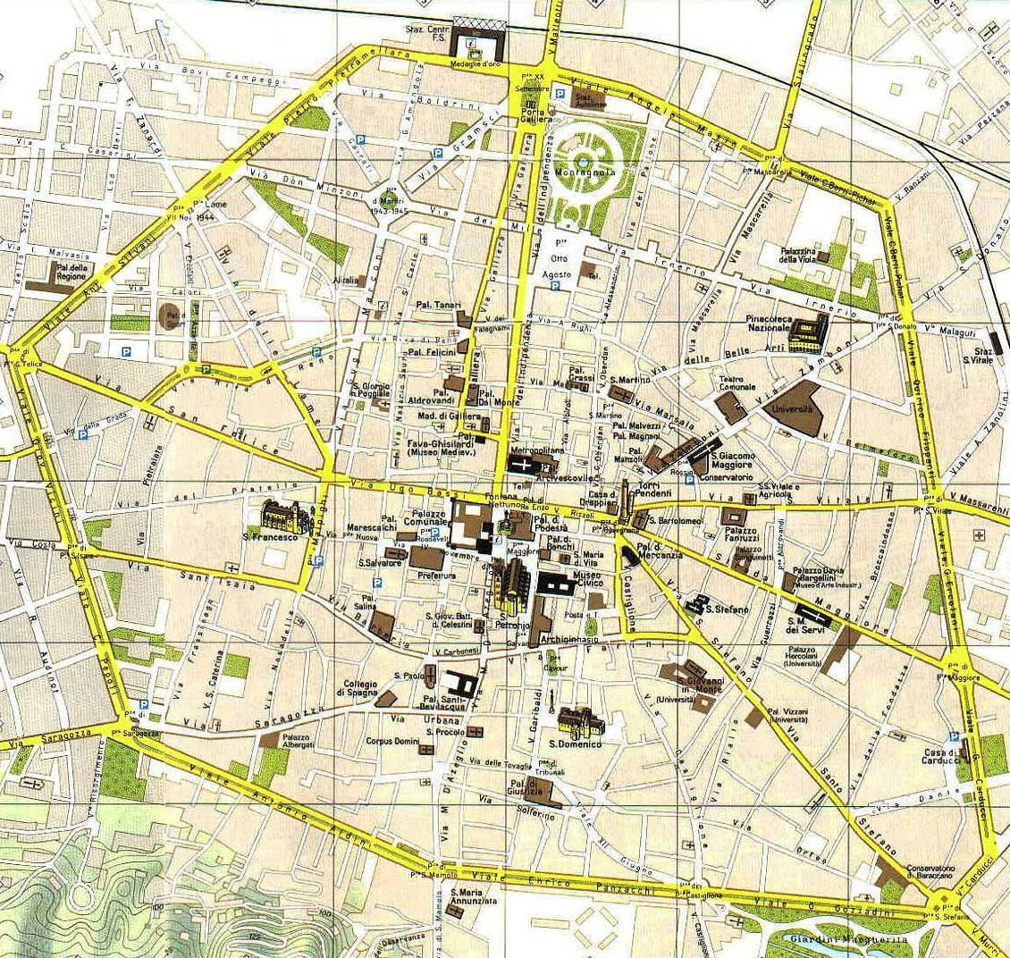 Bologna historisch karte