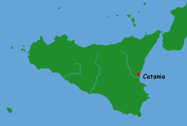 Catania sicily karte