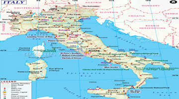italien karte atlas