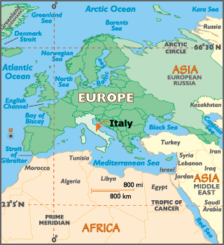 italien karte europa