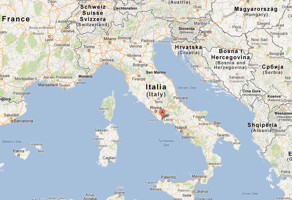 karte von Latina italien