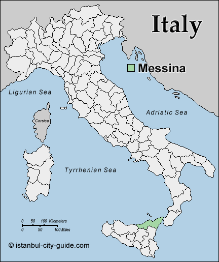italien karte Messina