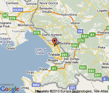 Trieste provinz karte