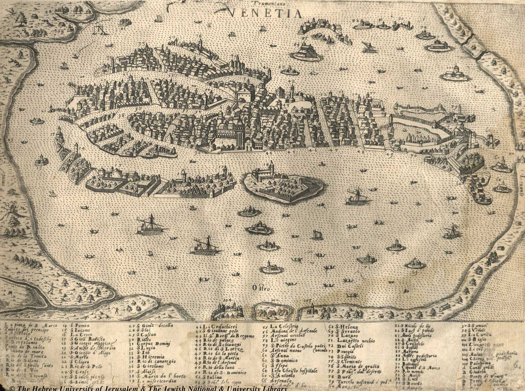 venice venezia historisch karte