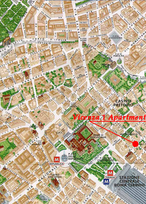 Vicenza historisch karte