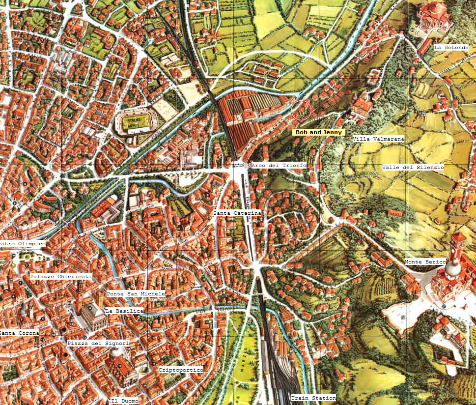 Vicenza satellit karte