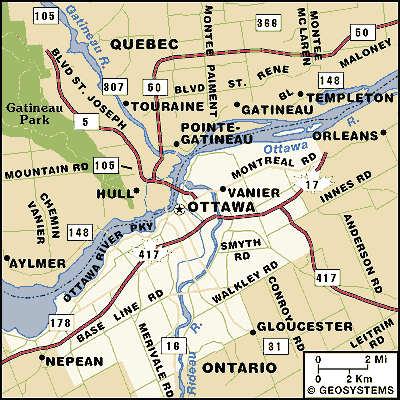 Ottawa detail karte