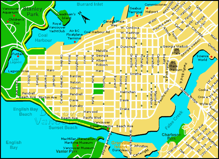 Vancouver karte