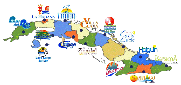 kuba tourismus karte