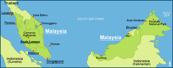 karte malaiischsia