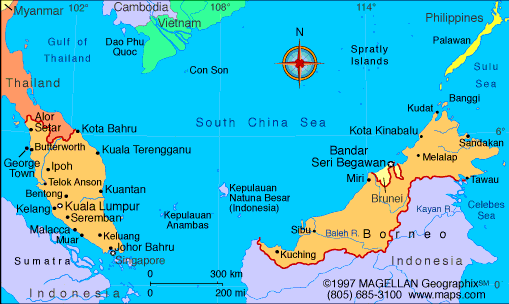 karten von malaiischsia