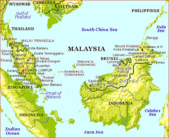 malaiischsia karte